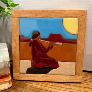 Vintage Desert Dreams Southwest Ceramic Tile Art